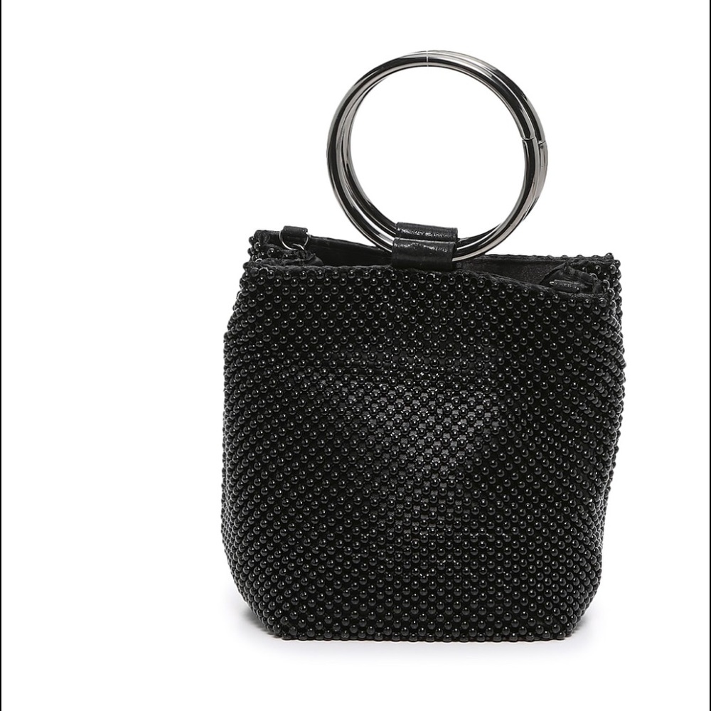 Black clutch handbag, like new